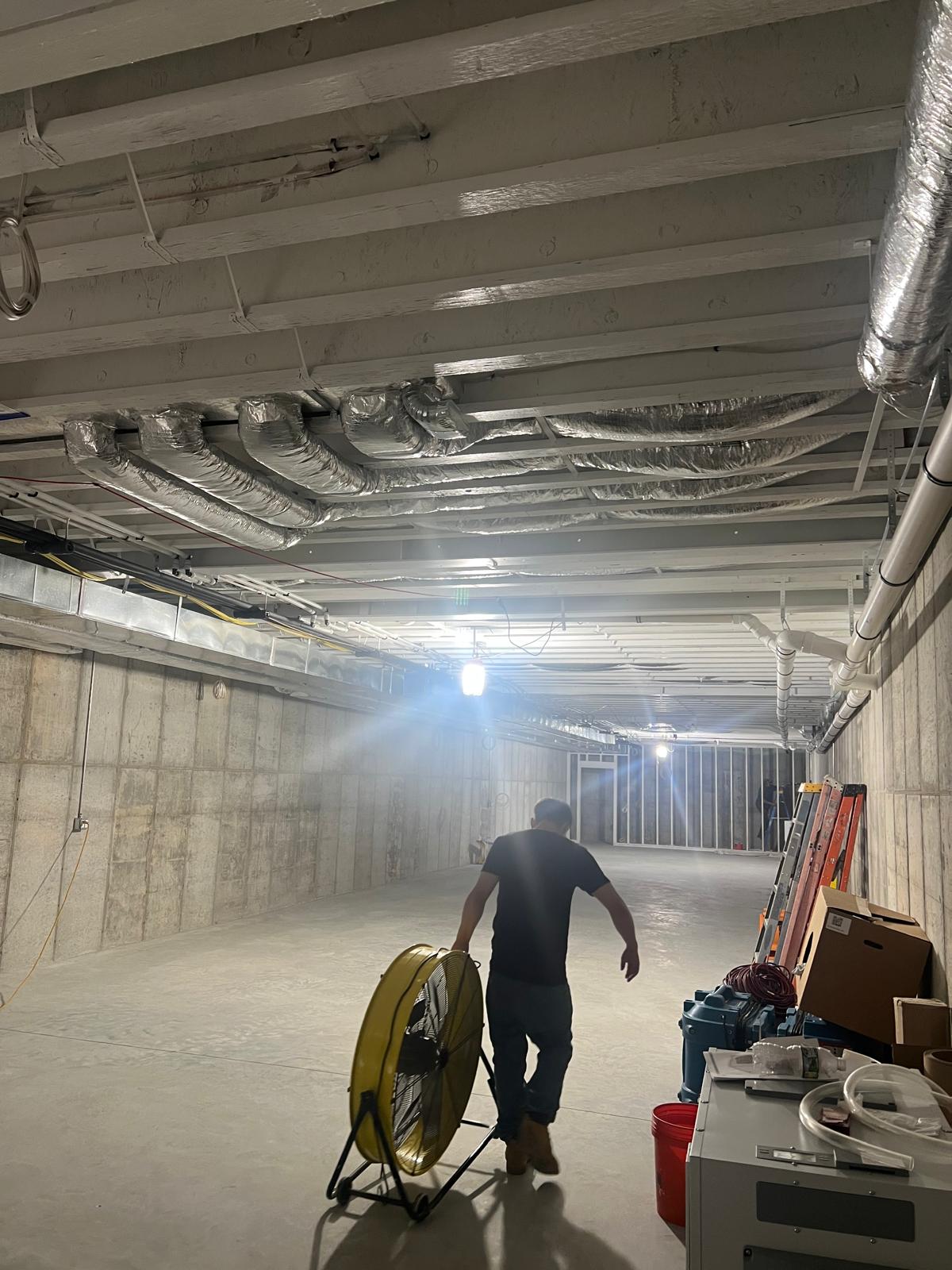 Sub-Basement Ductwork Air Movement